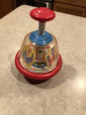 Vintage Fisher Price Pump Carousel Merry Go Round VGUC!