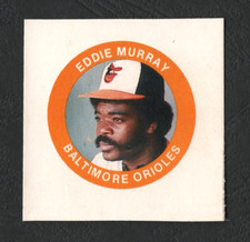 1984 Fun Foods Buttons Cardboard Proof, Eddie Murray – Baltimore Orioles  A2775