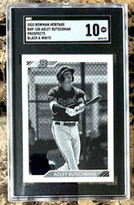 2020 Bowman Heritage Adley Rutschman #BHP-150 Prospects Black & White SP SGC 10