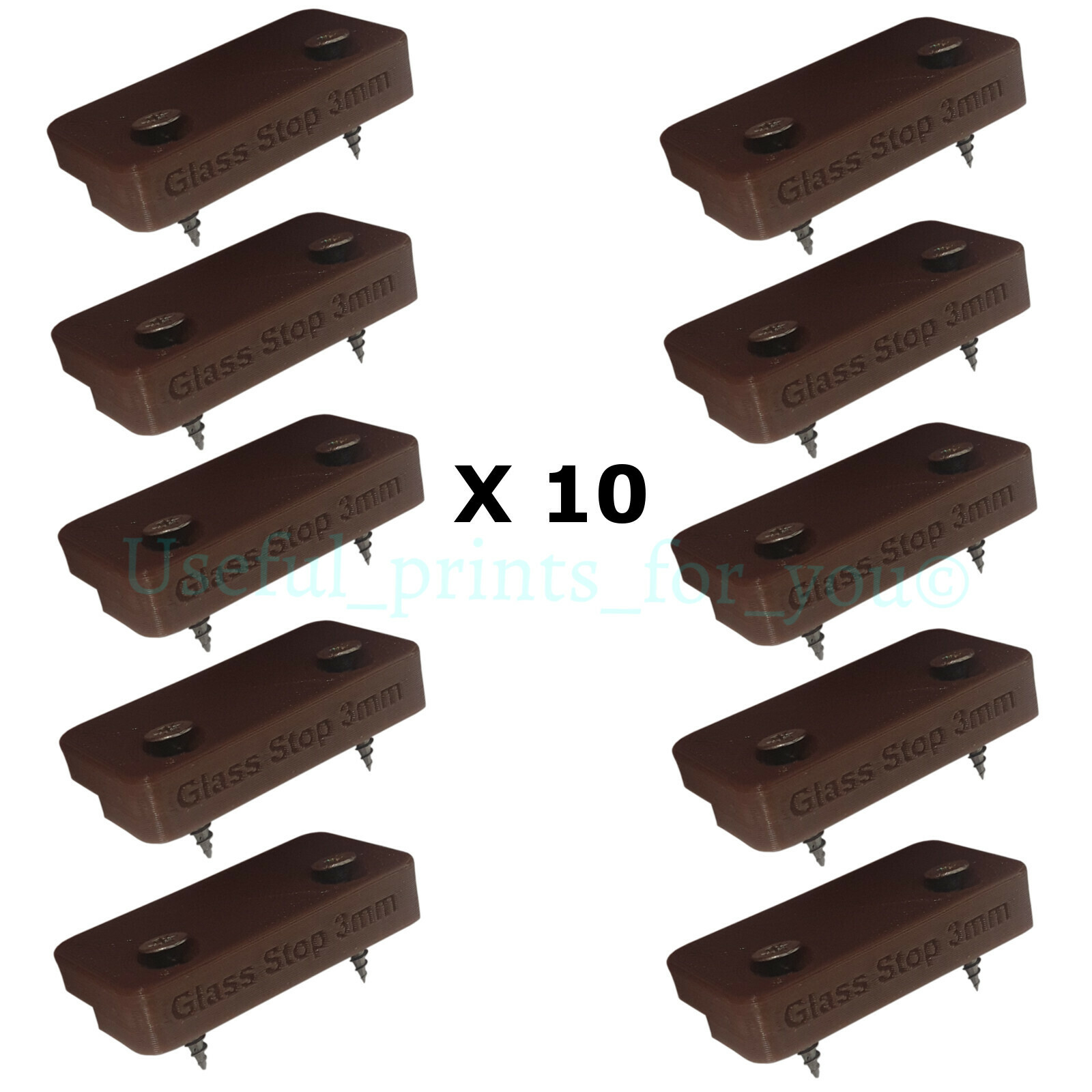 Greenhouse Glass Stops X 10 To Fit Alton / Wooden / Timber Style Incl