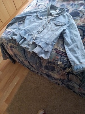 Jeansjacke Damen Größe XL Fällt Kleiner Aus mit Stretchanteil Top Zustand
