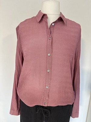 STEFANEL Bluse Gr. 42, Gr. XL aus 100% Seide