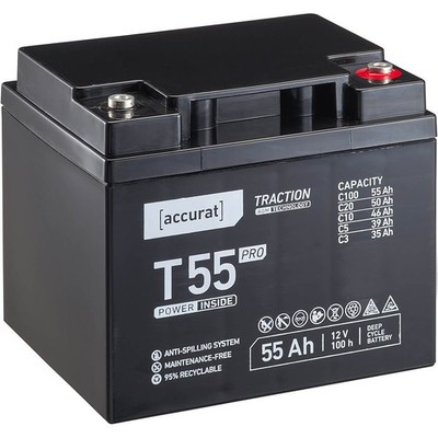 12V 55Ah AGM VRLA Batterie Akku Notstrom USV Elektromobil Versorgungsbatterie