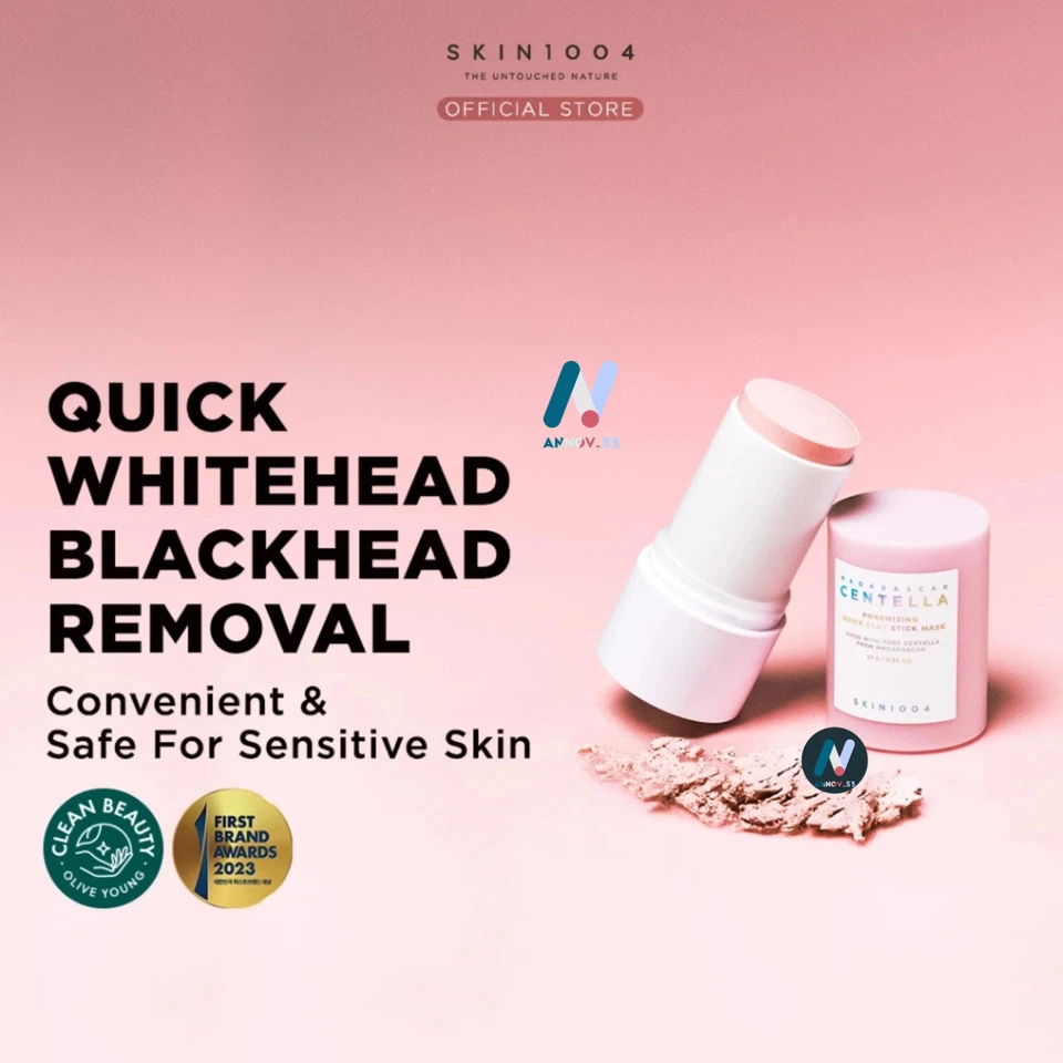 SKIN1004 Centella Clay Stick Mask Anti-Aging Clears Blackheads Pores Redness 27g - Image 4 of 4