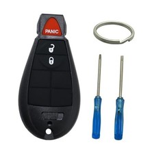 Key Fob Shell Case Replacement Fits for Dodge Ram 1500 2013-2021 2500 3 Button