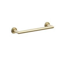 Emtek 2810620US4 Towel Bar 12", Small Regular Rosette, Satin Brass