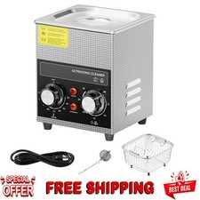 60W 2L Ultrasonic Digital Cleaning Device with Heating Function Timer Basket