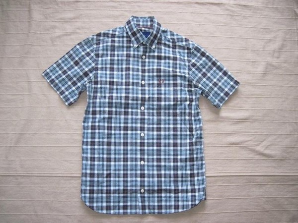 Men Fred Perry Shirt Grey Cotton 34 / XS / 42