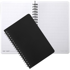 2 Pcs Stone Paper Notebook Waterproof Notebooks 5 x 7 Inch Spiral Graph Paper...