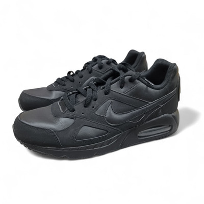 Nike Air Max Ivo Leather Triple Black Sneaker | 580520 002