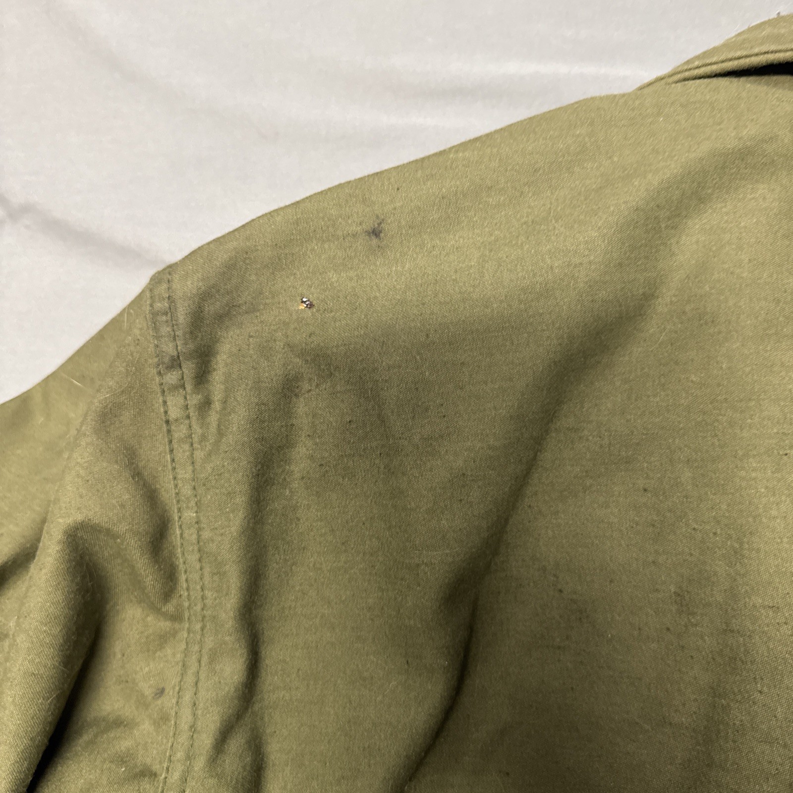 80s USN A-2 Deck Jacket US NAVY Cold Weather Field Coat Size Med 38-40