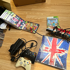 Microsoft Xbox 360 S Console Bundle 2 Controllers Games PAL 1080p HDMI
