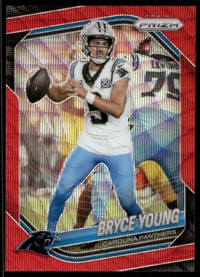 2025 Panini Prizm Prizms Red Wave #5 Bryce Young /149 - FB