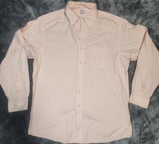 Brooks Brothers Button Up Dress Shirt 16 1/2-5 Pink With Pocket