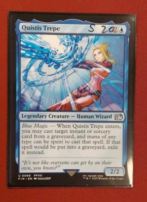 quistis mtg card Final Fantasy - Opus 9 - exile it instead. MTG Quistis Trepe Extended Art