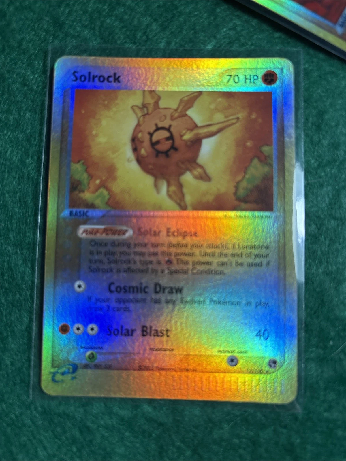 Solrock Reverse Holo 13/100 EX Sandstorm Pokemon Card - LP/NM