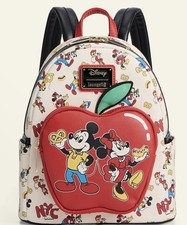 Loungefly Mickey Mouse & Minnie Mouse Printed Mini Backpack, Macy's Exclusive