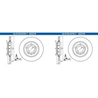 2X ATE Bremsscheiben 254Mm BelÜFtet Hinten Passend FüR VW Polo | 24.0122-0319.1