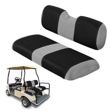 Universal Golf Cart Rear Seat Cover Dress Up Black Fits EZGO Club Car Yamaha