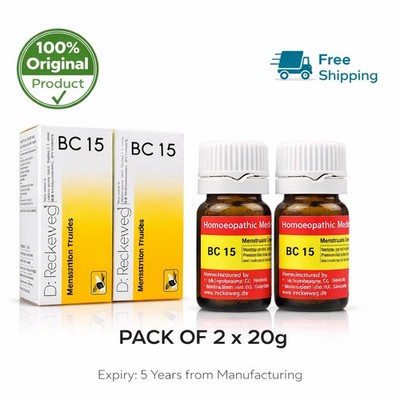 Dr Reckeweg BC 15 Tablets 20g Homeopathic General Wellness Support 2 Pack