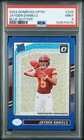 2024 Panini Donruss Optic #248 Jayden Daniels Blue Glitter PSA 9