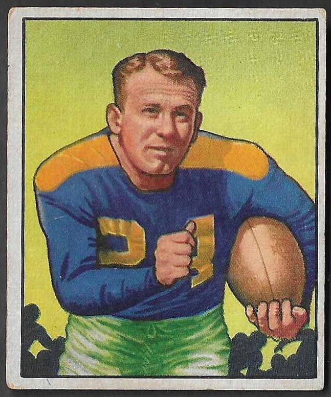 Larry Coutre #47 Football Cards 1950 Bowman trading card — raw and PSA graded price guide