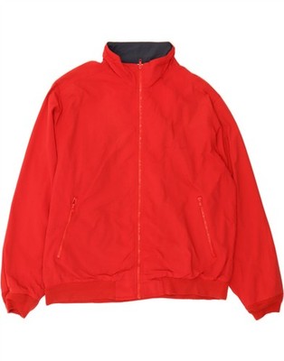 EDDIE BAUER Herren Bomberjacke Grant Fit UK 40 Large Rot Nylon AK01
