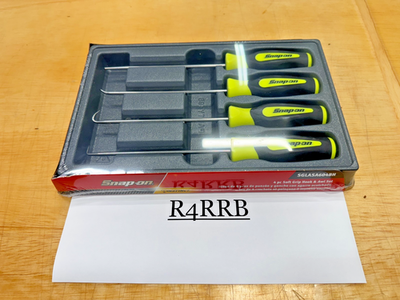#ad Snap on Tools USA NEW 4pc HIVIZ Soft Grip HD Heavy Duty Pick Set SGLASA604BH $119.95