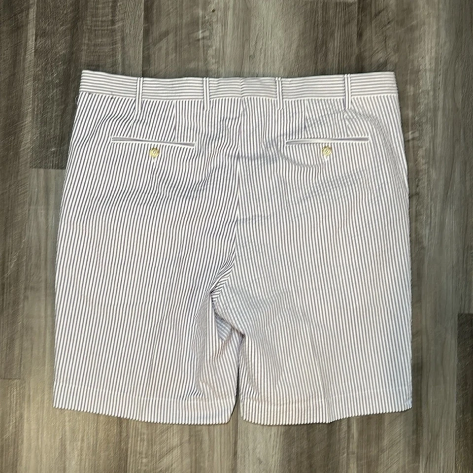 Berle Seersucker Striped Shorts - 40R - Image 2 of 4