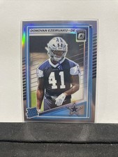 2025 Panini Donruss Optic Silver Holo Prizm Donovan Ezeiruaku #230 Cowboys RC