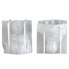 Professional Stacked Skull Bone Pile Mold Scented Crafting Making Tool