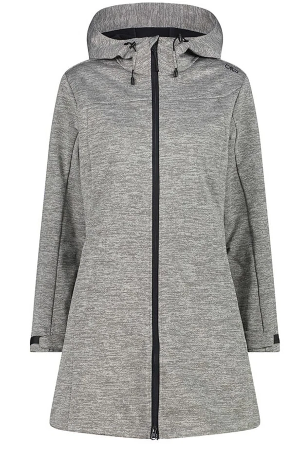 CMP Softshellmantel Damen Gr. S 38 Grau Wasserabweisend Top Zustand - Bild 3 von 4