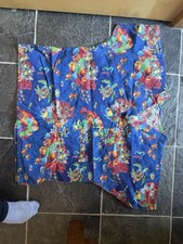 S.C.R.U.B.S. Patterned Blue Multicolor Scrub Top Medium Unisex Medical