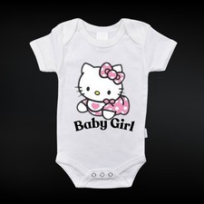 Hello Kitty Baby Girl Graphic Onesie Cute Sanrio Inspired Newborn Bodysuit