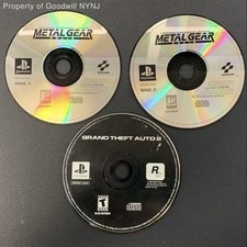 Metal Gear Solid Grand Theft Auto 2 3 Disc PS1 Game Lot PlayStation 1990s