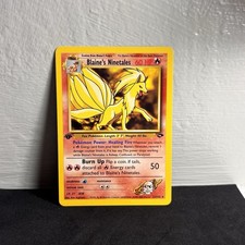 Blaine’s Ninetales 21/132 1st Edition Gym Challenge WOTC Pokemon Card NM