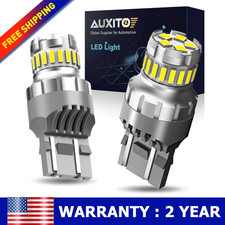 2x 7443 7440 Led 6500k Reverse Backup Stop Brake Tail Parking Light Bulbs Canbus