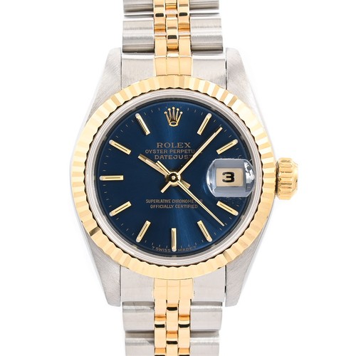 ROLEX Datejust 69173 Watches / blue Mechanical Automatic Women