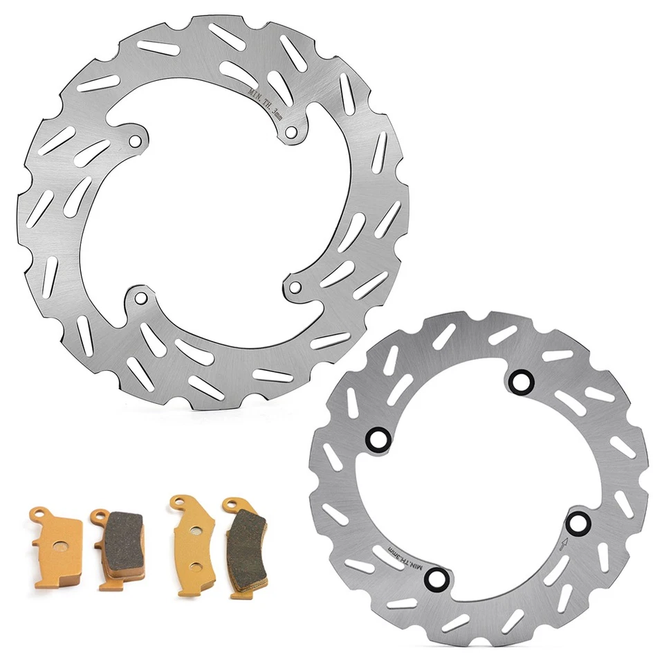 Disques de frein et Plaquettes Avant Arrière pr HONDA CR 125 250 500 R 89 90-94 - Photo 1/4