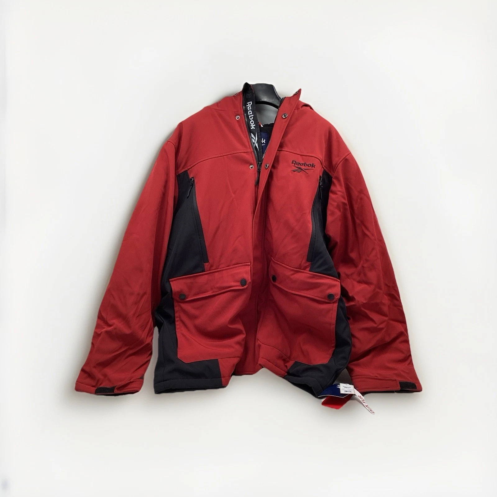 Rebook Men’s Dark Red Insulated Hooded Jacket, Size XL, W/ Tags