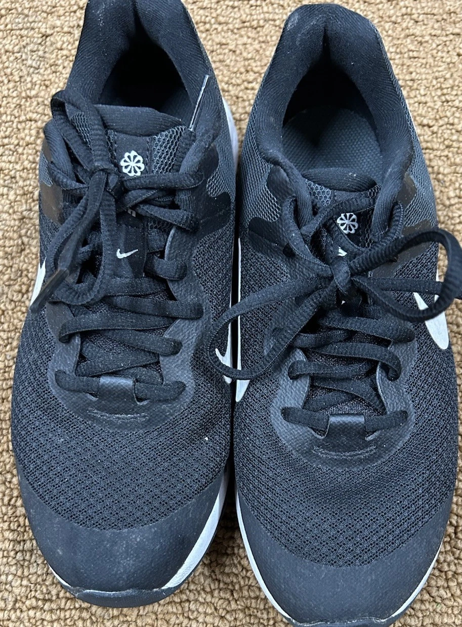 Sneakers Nike unisex bianche e nere taglia 6 Y