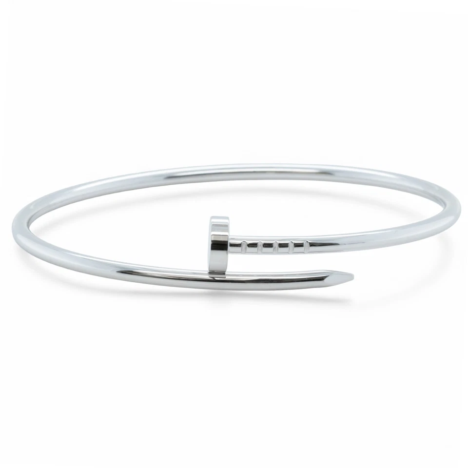 Cartier Juste un Clou 18k белое золото маленький ногтей браслет размер 17 сумка коробка + CERT - Изображение 2 из 4