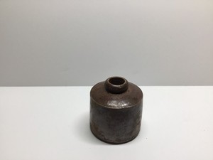 Antique Pork Pie / Penny Ink Stoneware Inkwell.