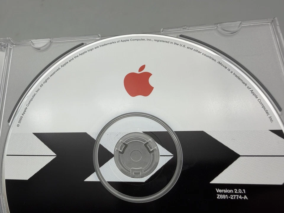 Vintage Apple iMovie 2 Version 2.0.1 Install CD-ROM Mac Software Z691-2774-A USA - Image 2 of 4