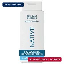 Native Clean Body Wash, Gentle  pH-balanced for Sensitive Skin, 24-Hr Freshness