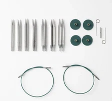 Knit Picks Options 2-3/4" Short Metal Stainless Steel Interchangeable