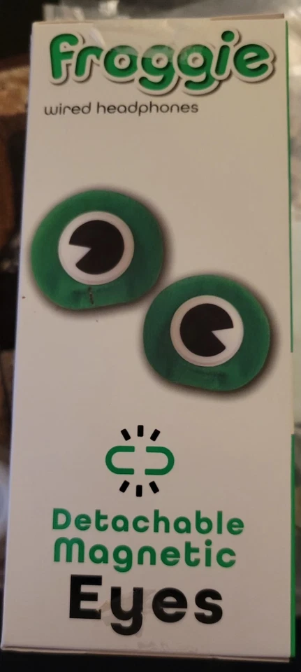 Auriculares con cable Froggie para niños con ojos magnéticos desmontables volumen limitado Foto 3 de 3