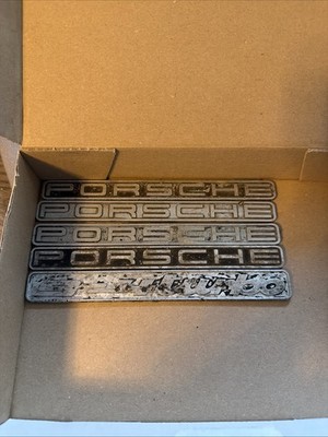 Porsche Schriftzug Emblem Schild Metall für 924 Turbo 944