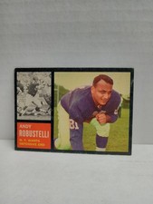 1962 Topps #108 Andy Robustelli HOF Good Cond. Stain On Back Of Card New York...