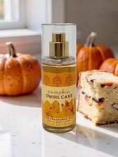 Bath  Body Works Pumpkin Swirl Cake Fine Fragrance Mist Spray 2.5 fl oz Travel
